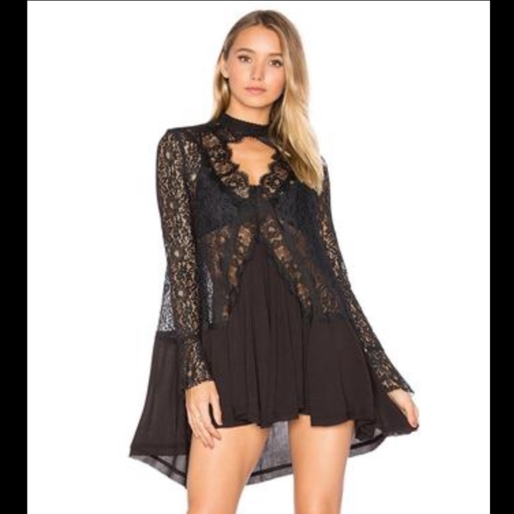 Free people tell tale heart tunic, M